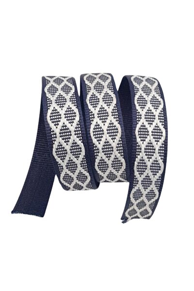 angel çanta aksesuar Angel Bag Accessory 3 cm Polyester Column Navy Blue Whit...