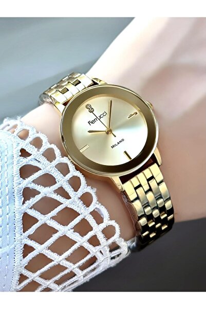 Ferrucci Milano Women's Watch - Metal Band with Stone Detail