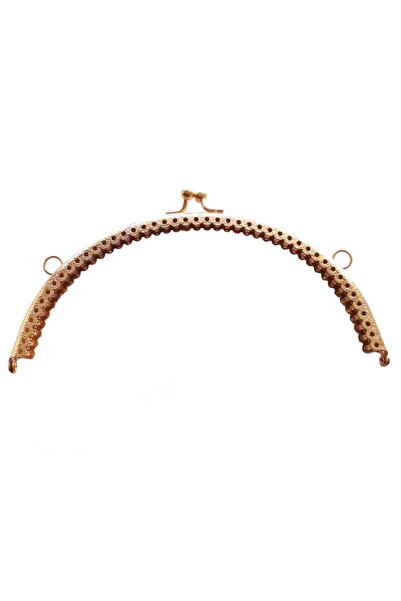 angel çanta aksesuar Οβάλ Κλιπ Πορτοφολιού 20 εκ. Ανοιχτό Χρυσό Χρώμα