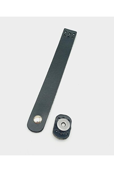 angel çanta aksesuar 18x2,3 εκ. Μαύρο κάλυμμα τσάντας από γνήσιο δέρμα με αση...