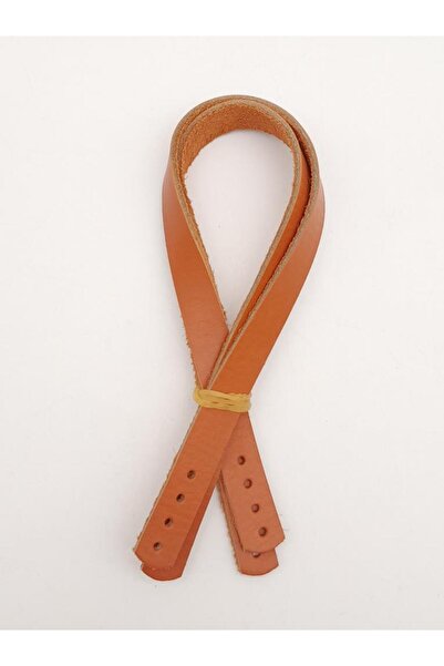 angel çanta aksesuar Real Leather 35x1.2 cm Orange Tan Color Double Bag Handle