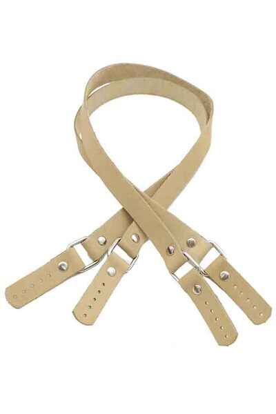 angel çanta aksesuar مقبض حقيبة من الجلد الطبيعي (اللون الطبيعي) طراز سكويردو...