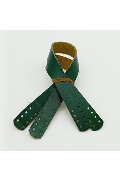 angel çanta aksesuar 35X2 Cm Mâner dublu din piele naturală Verde