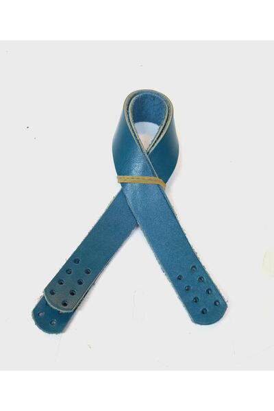 angel çanta aksesuar 35x2 cm prava koža, dvostruka ručka, tirkizna boja