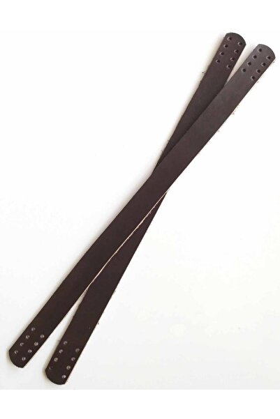 angel çanta aksesuar 35x2 cm prava koža, dvostruka ručka, tamno smeđa