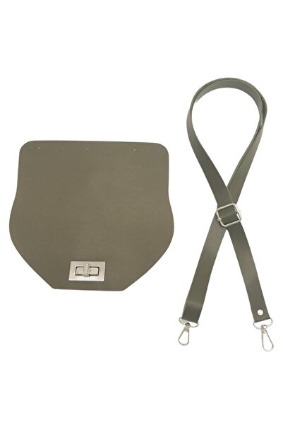 angel çanta aksesuar Σετ τσάντα 21x19 cm Χακί χρώματος από συνθετικό δέρμα με...