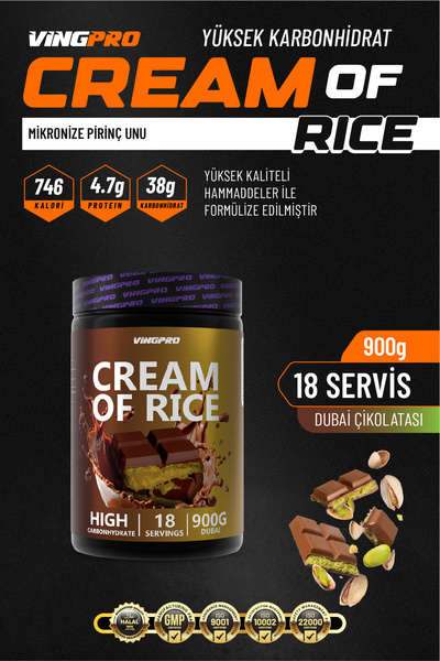 vingpro CREAM OF RİCE 900GR 18 SERVİS DUBAİ AROMALI