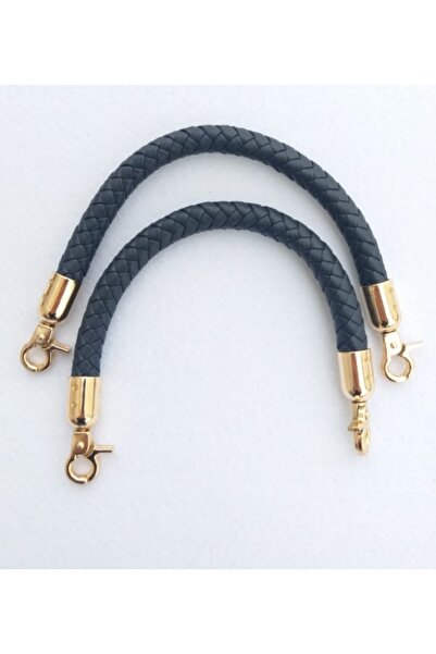 angel çanta aksesuar Πλεκτή λαβή τσάντας σε μπλε ναυτικό χρώμα