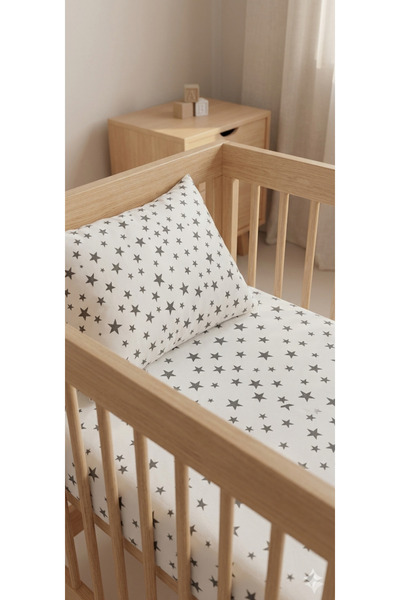 erca home ملاءة مطاطية للأطفال وغطاء وسادة (ملاءة مطاطية 70 × 140، غطاء وسادة...