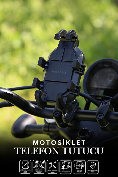 Motobros T-1 Ahtapot Premium Motosiklet Telefon Tutucu Motor Telefon Tutucu A...