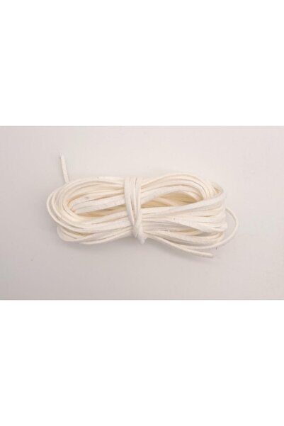 angel çanta aksesuar 5 metri șnur din piele nubuc albă Nr.:18