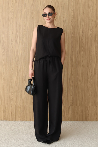 Strained Back Lace Casual Suit 10165