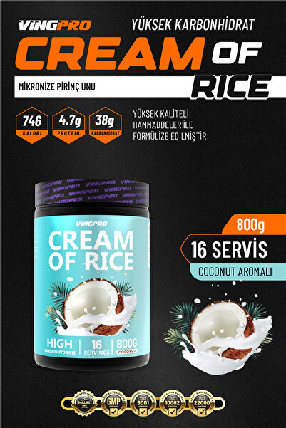 CREAM OF RİCE 800GR 16 SERVİS COCONUT AROMALI