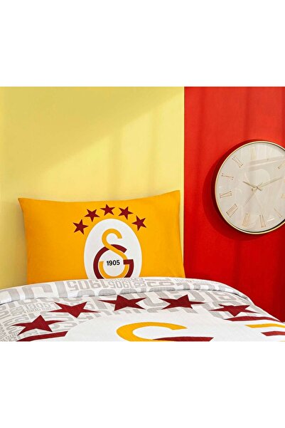Taç Out Zorluteks Galatasaray Patterned 5 Star 100% Cotton Fabric 1 Piece Pil...