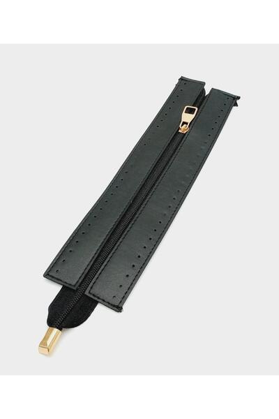 angel çanta aksesuar Черен цвят 28 см кожен цип светло златист металик