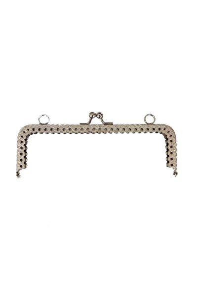 angel çanta aksesuar Clip Portofel Dreptunghi 16 Cm Culoare Argintie