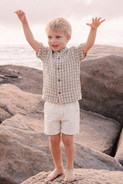 Cigit Set cămașă din muselină 1-8 ani nurcă