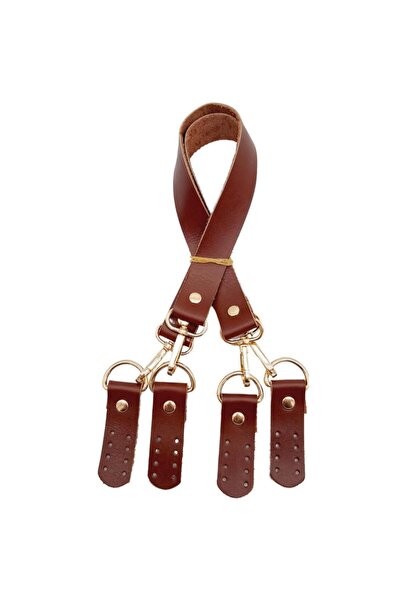 angel çanta aksesuar Angel Misu Model 55 cm Τσάντα από γνήσιο δέρμα - Διπλή λ...