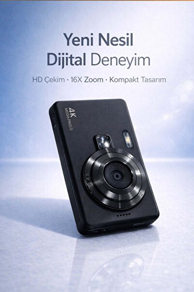 FaroxTech Yeni Nesil 4K Ultra HD Dijital Fotoğraf Makinesi – 16X Zoom Özellik...