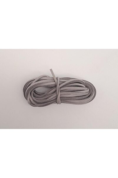 angel çanta aksesuar 5 μέτρα ανοιχτό γκρι δερμάτινο κορδόνι Nubuck Νο:16