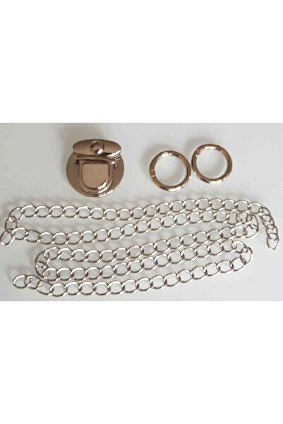 angel çanta aksesuar Σετ αλυσίδας σε ασημί χρώμα