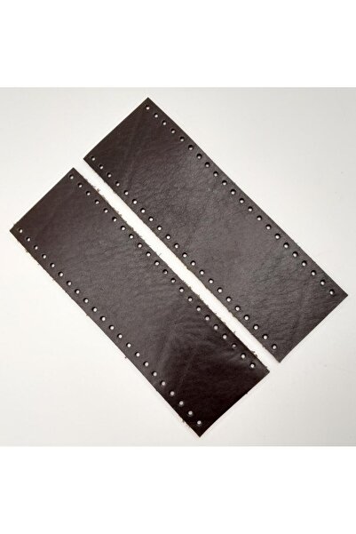 angel çanta aksesuar Ручка з натуральної шкіри коричневого кольору, 18x6 см, ...