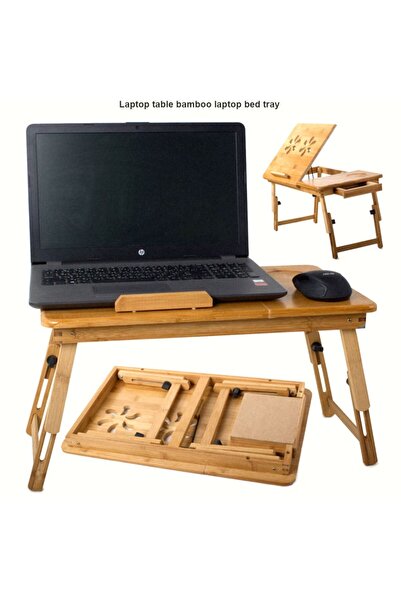 verk group Verk Group πτυσσόμενο τραπέζι λάπτοπ από μπαμπού, ρυθμιζόμενο