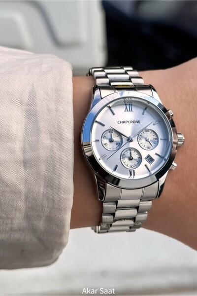 Chaperone ساعة يد نسائية CH169L بحزام فولاذي