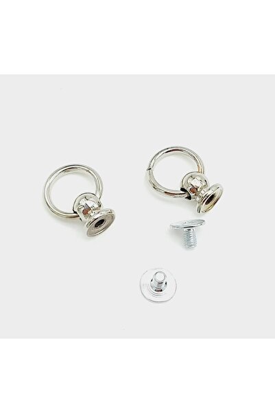 angel çanta aksesuar Ασημένια Βιδωτή Κρεμάστρα Μικρό Μέγεθος 1 Τεμάχιο