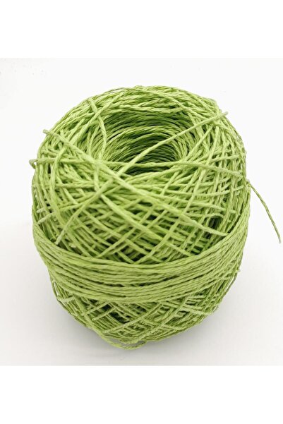 angel çanta aksesuar Πράσινο Χρώμα Μήλου 100 γρ. Τυλιγμένο χάρτινο νήμα