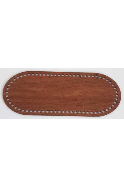 angel çanta aksesuar Ξύλινη βάση τσάντας οβάλ 30Χ12 εκ. (Σκούρο χρώμα)