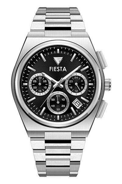Fiesta ساعة يد رجالية F24075M بسوار معدني