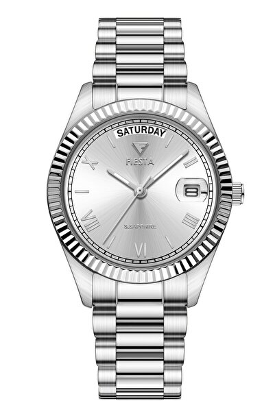 Fiesta ساعة يد نسائية F21077L بحزام فولاذي