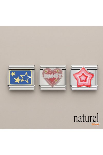 Naturel Tılsım Italian Stainless Steel 9mm Charm