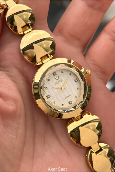 Fiesta ساعة يد نسائية بحزام فولاذي FS007