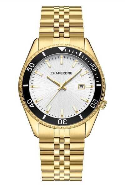 Chaperone Ch186M Men's Wristwatch with Steel Strap