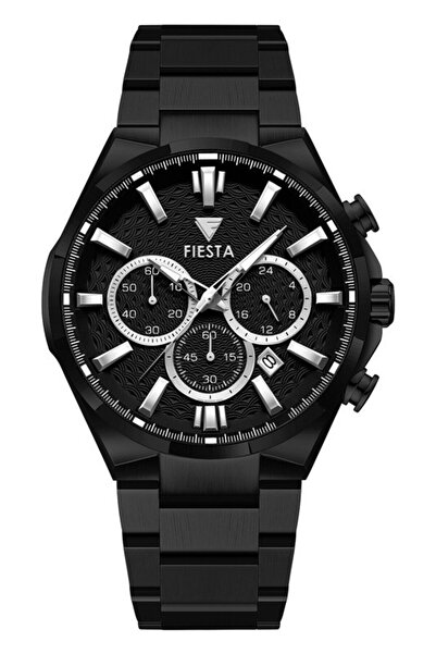 Fiesta ساعة يد رجالية F24079M بحزام فولاذي