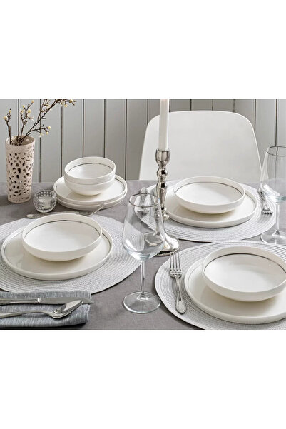 Pierre Cardin Swan Silver 24 Parça 6 Kişilik Yemek Takımı