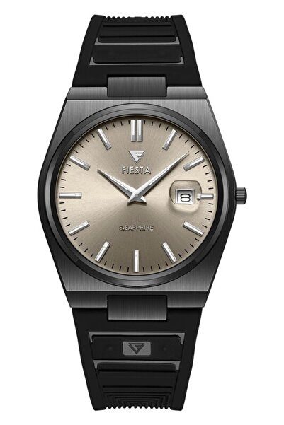 Fiesta ساعة يد رجالية F24071MZ مع حزام سيليكون