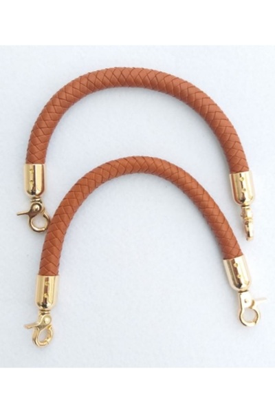 angel çanta aksesuar Πλεκτό χερούλι τσάντας, χρώμα μαύρισμα