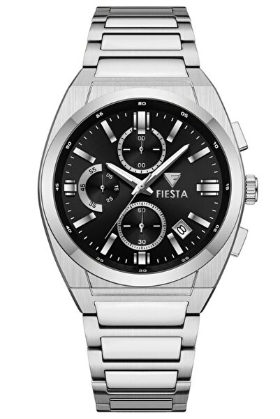 Fiesta ساعة يد رجالية F25012M بسوار معدني