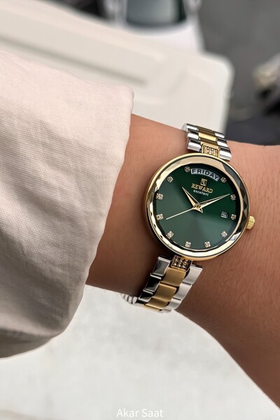 Reward ساعة يد نسائية بحزام فولاذي RD213832L