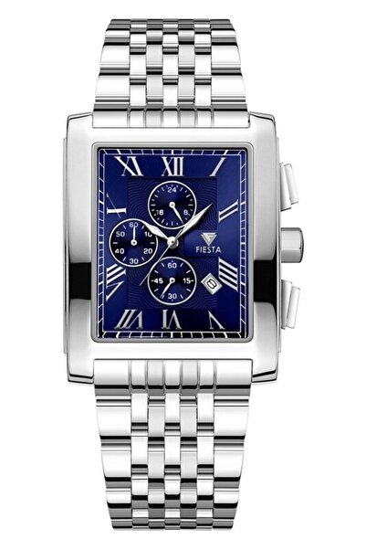 Fiesta ساعة يد رجالية F24077M بسوار معدني