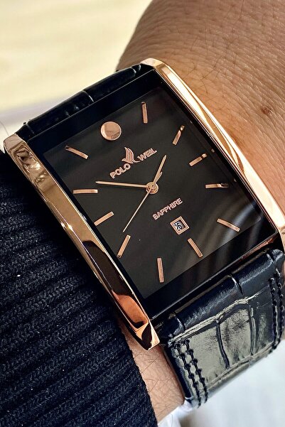 Polo Weil Pl002M Leather Men's Wristwatch with Strap
