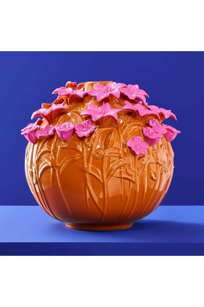 Azay Vaza Verano, gresie portocalie/roz 34x29.5 cm