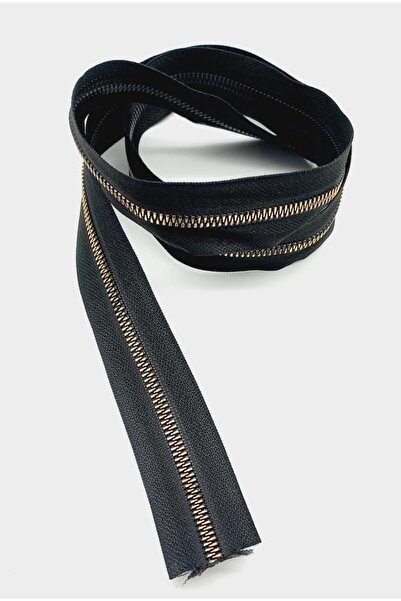 angel çanta aksesuar Ortası Gold Fermuar 100 Cm Siyah Renk