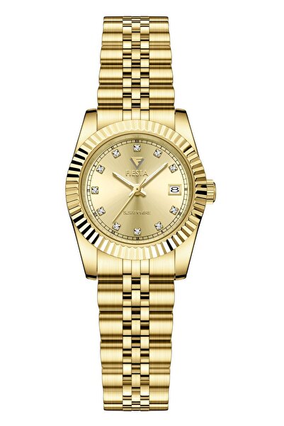 Fiesta ساعة يد نسائية F23104L بحزام فولاذي