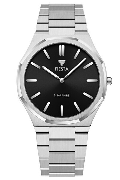 Fiesta ساعة يد رجالية F24090M بسوار معدني