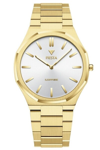 Fiesta ساعة يد رجالية F24090M بسوار معدني