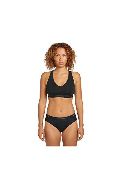 Icebreaker Bustiera Femei W Mer 125 Cool-Lite Sprite Racerback Bra Black